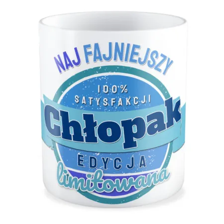 Kubek na DZIEŃ CHŁOPAKA Najfajnieszy chłopak edycja limitowana